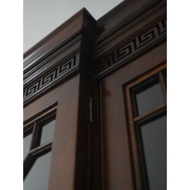 Stickley Mahogany Georgian Style Breakfront Bookcase For Sale - Image 12 of 18