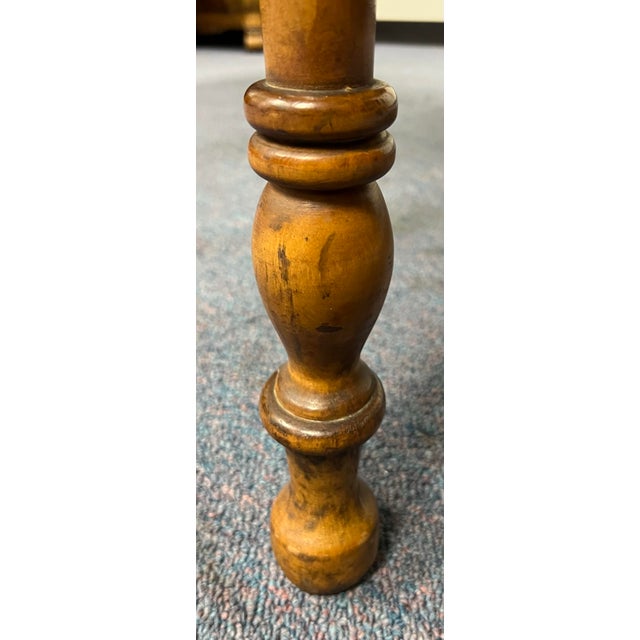 Antique Sheraton Circa 1830 Solid Birds Eye Maple Drop Leaf Table For Sale - Image 11 of 12