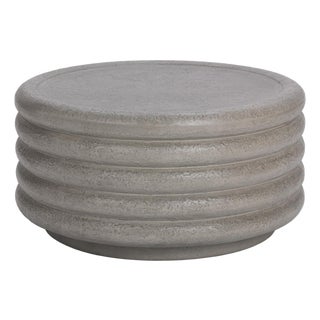 Outdoor Stacked Ring Modern Concrete Coffee Table For Sale