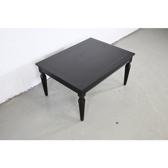 1970s Baker Furniture French Regency Ebonized Walnut End Table For Sale - Image 5 of 11