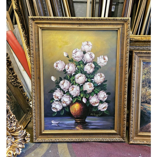 Add timeless European elegance to your home with this beautiful floral still life print, featuring a lush arrangement of...