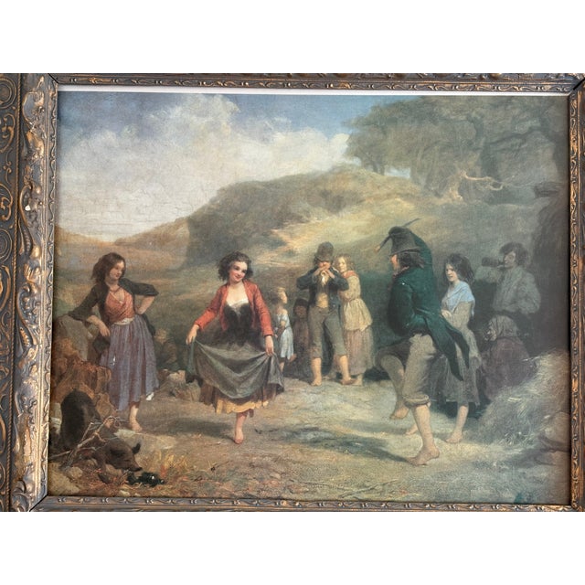 This beautiful painting, Children Dancing at a Crossroads, depicts the beauty and simplicity of an Irish countryside and...