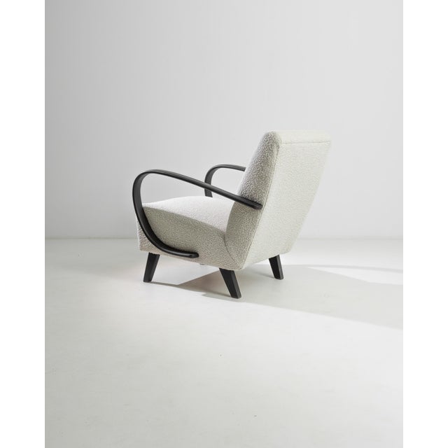 Mid 20th Century 1950s Czech Wooden Armchair by J. Halabala For Sale - Image 5 of 6
