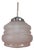 Art Deco Pendant Lamp with Pink Glass Shade, 1930s For Sale