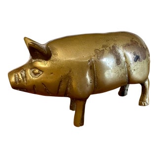 English Brass Pig For Sale