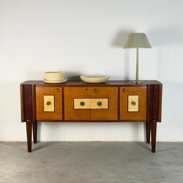 Italian Sideboard in Oak by Pier Luigi Colli, 1950s For Sale - Image 3 of 18