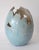 Postmodern Vintage Paul Fleming Ceramic Cracked Egg Sculpture For Sale - Image 3 of 14