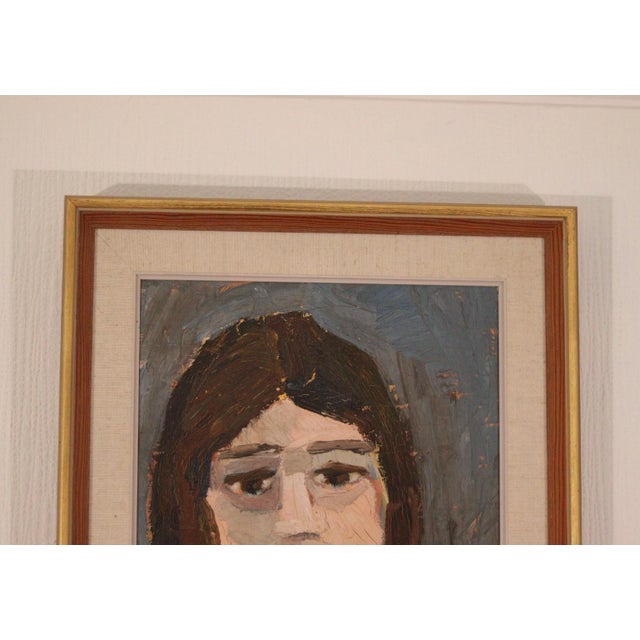 Björn Gidstam, Gaze Beyond the Canvas, 1960, Oil on Canvas, Framed For Sale - Image 9 of 12