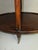 English Burl Walnut Three Tier Table by Henredon on Tiny Brass Castors For Sale - Image 3 of 5