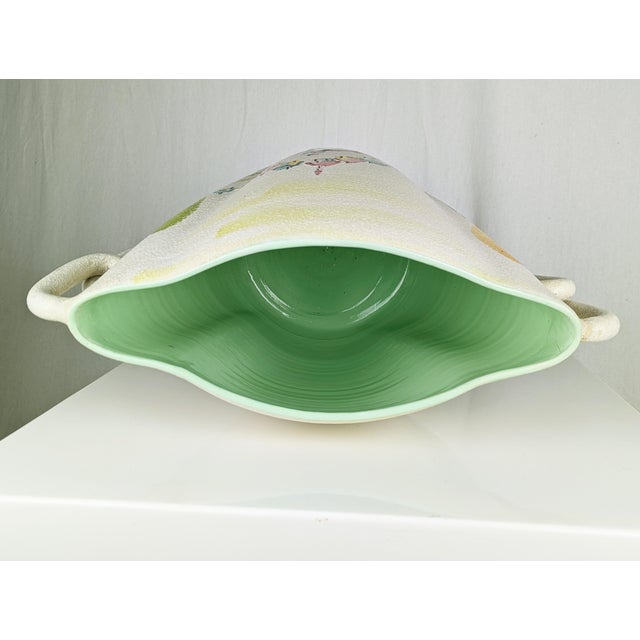 Large Mid-Century Hand-Painted Ceramic Vase by L. Poggi Assalini for Ce as Albisola, Italy, 1950s For Sale - Image 15 of 18