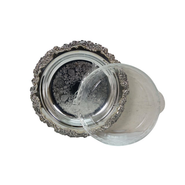 Traditional Mid 20th Century Vintage Silverplate Casserole Vegetable Serving Tureens Lidded Dishes W Inserts - 3pcs For Sale - Image 3 of 17