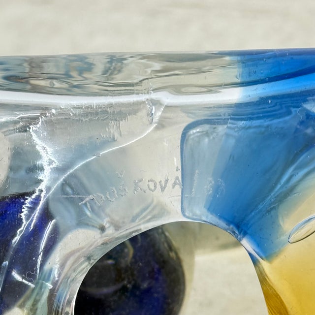 Vintage Cube Vase from Kapka Touskova, 1983 For Sale - Image 17 of 18