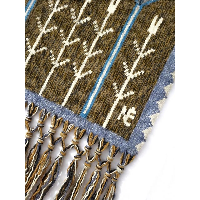 1960s Handwoven Tapestry or Rug by Eva Nemeth, 1960s For Sale - Image 5 of 6