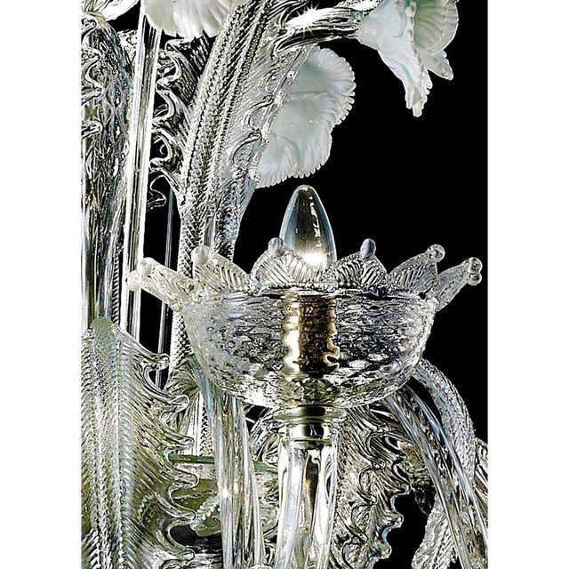 Romantic Venetian Floral Murano Glass Chandelier by Simoeng for Simoeng For Sale - Image 4 of 8