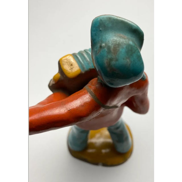 1930s Art Deco Figurine of Accordion Player by Etha Lempke For Sale In San Francisco - Image 6 of 13