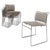 Stackable Chrome Chairs with Ecru Bouclé Seats by Kazhide Takahama for Simon Gavina, 1970s, Set of 8 For Sale