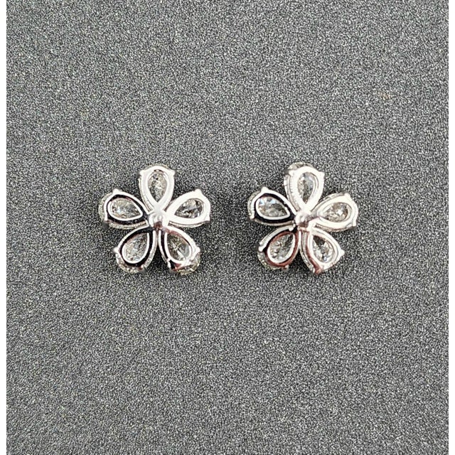 2.00 Ct Pear Shape Diamond Earrings For Sale - Image 9 of 10