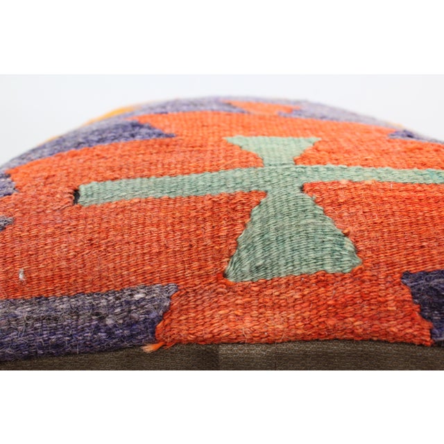 Turkish Kilim Decorative Pillow Cover - 19"x19" For Sale - Image 4 of 10