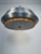 Original 1970s Space Age pendant lamp, featuring a striking combination of brushed aluminium, dark lacquered metal and...