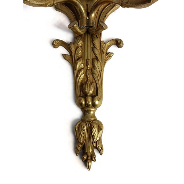 Antique Louis XVI Neo-Classical French Bronze Wall Sconces, 1900s, Set of 2 For Sale - Image 12 of 13