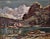 This artwork "Landscape with Lake c.1950 by noted California artist Bernard Shepro, 1894-1974 is an oil painting on canvas...