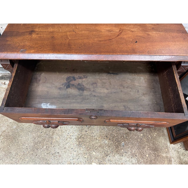 Antique Victorian Eastlake Commode For Sale - Image 6 of 11