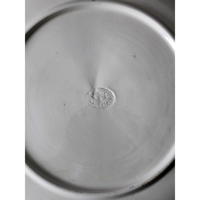 Ceramic Mid-Century Italian Majolica Ceramic Fruit Plate For Sale - Image 7 of 10