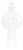 Matte White Towel Vase - Large For Sale