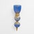 An elegant pair of wall sconces, handcrafted from murano glass and brass, featuring a refined ribbed texture enriched with...