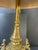 Hollywood Regency 1960s Italian Ornate Brass Plated Table Lamps With Cream Silk Shades - A Pair For Sale - Image 3 of 11