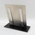 1930s Art Deco Black Opaline Glass and Aluminum Picture Frame, 1930s For Sale - Image 5 of 8