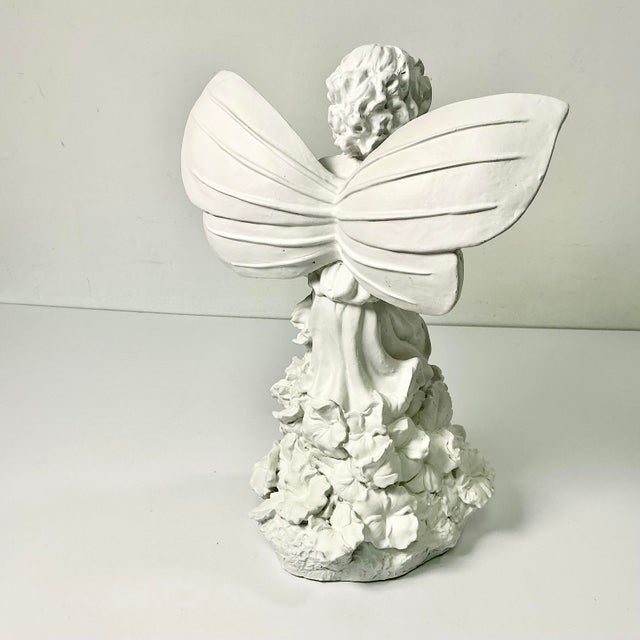 Plastic 1980s Vintage Art Nouveau Boho Chic Blanca Garden Angel Figurine. For Sale - Image 7 of 13