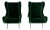Marco Zanuso Green Velvet Mohair "Senior" Lounge Chairs - A Pair For Sale