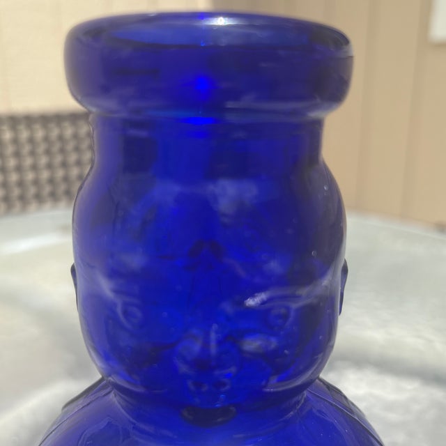 Mid 20th Century Brookfield Cobalt Baby Top Bottle For Sale - Image 5 of 5