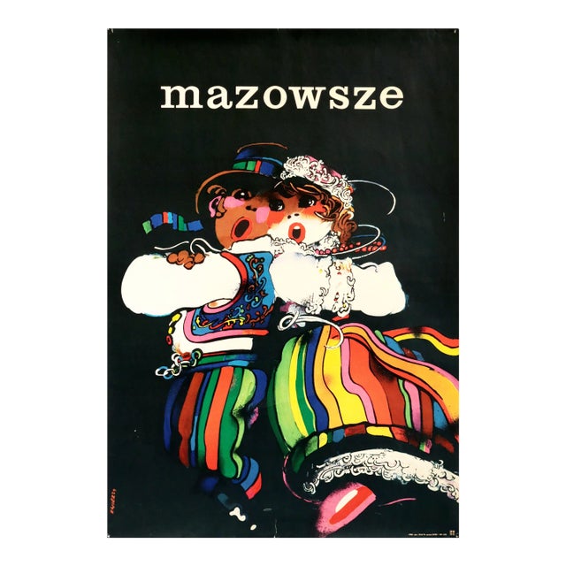 1974 Polish Music Poster - Mazowsze, Folk Ensemble of Music and Dance For Sale
