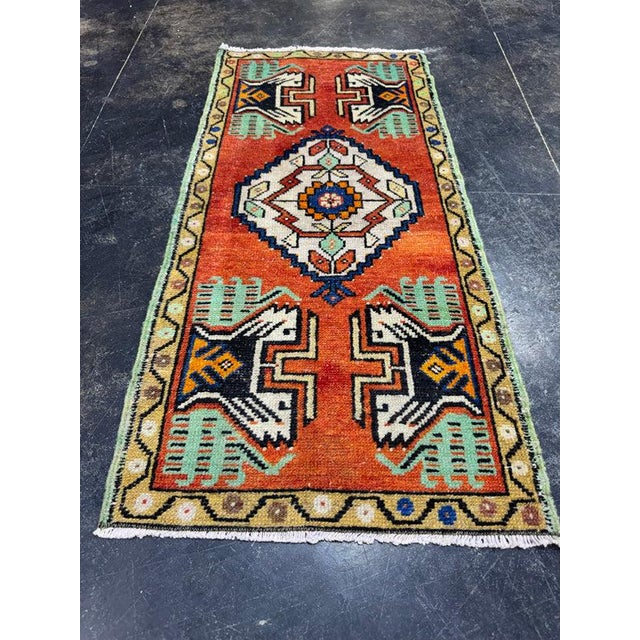 Turkish Yastik Rug 1'8" x 3'7" For Sale - Image 4 of 5