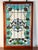 American Vintage Stained Glass Wall Hanging 32x20 For Sale - Image 3 of 9