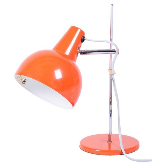 Mid-Century Table Lamp in Chrome attributed to J. Hůrka for Napako, Czech, 1960s For Sale - Image 10 of 10