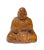 Wood Carved Lo Han Monk Statue In Deep Meditation Praying Position For Sale