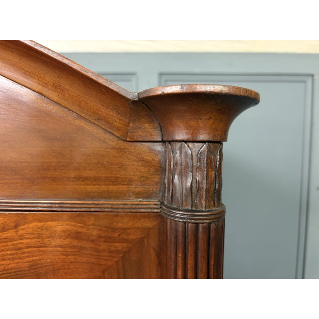 A splendid George IV period inlaid mahogany linen press of generous proportions. Very well constructed in solid mahogany,...