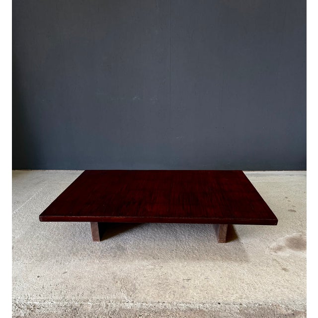 Brown Bamboo Opium Coffee Table attributed to Axel Vervoordt, Belgium 1980s For Sale - Image 8 of 18