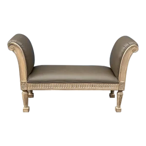 Kreiss Tuscan Style Leather Bench