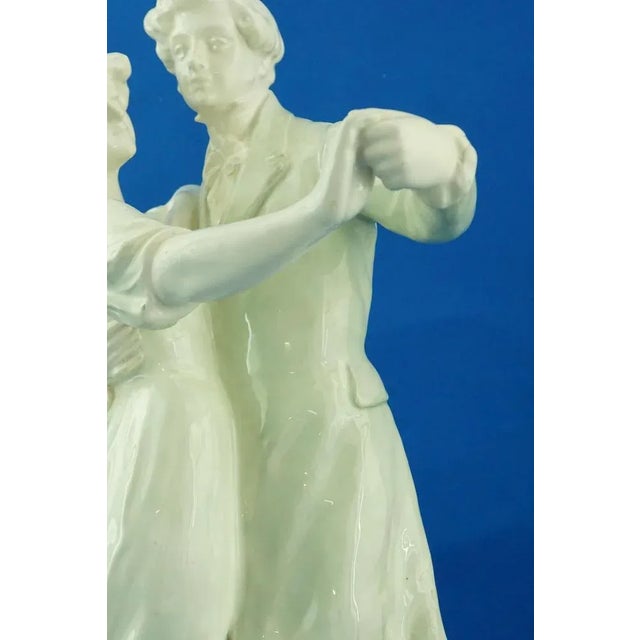 Large Art Nouveau Sculpture Depicting a Dancing Couple by E. Tell for Goldscheider, Austria, Early 1900s For Sale - Image 17 of 18