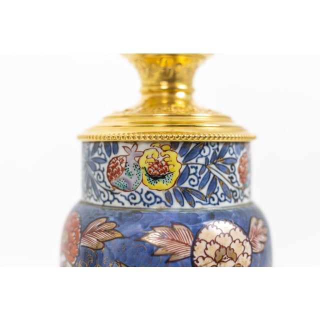 Table Lamps in Imari Porcelain and Gilt Bronze, 1880s For Sale - Image 8 of 13