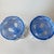 Victorian Antique Moser Glass Lusters: Bohemian Glass, White Cut-to-Blue, Hand-Painted For Sale - Image 3 of 13