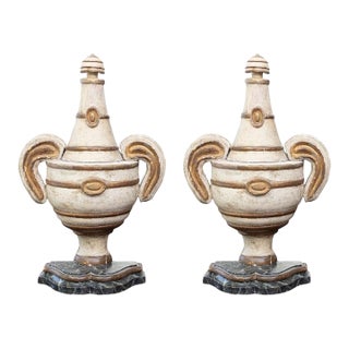 Late 19th Century Pair of Neoclassical Urn-Form Architectural Elements For Sale