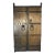 Reproduction Chinese Wood with Iron Doors with Food Dog Knockers - a Pair For Sale