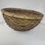 Late 20th Century Vintage Hand Woven Bamboo Winnowing Basket Deep Round Rustic Boho Farmhouse For Sale - Image 5 of 9