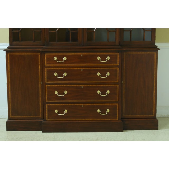 Henkel Harris Henkel Harris Model 2365 Mahogany Breakfront For Sale - Image 4 of 13