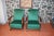 This is a beautiful set of 2 fully restored Art Deco armchairs. The upholstery was restored with a high quality green...